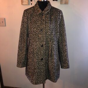 Laura Scott Black and Cream Coat